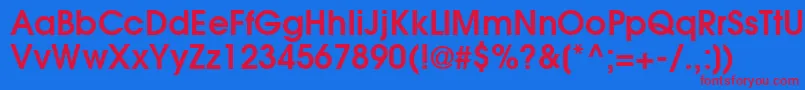 ItcAvantGardeGothicDemi Font – Red Fonts on Blue Background