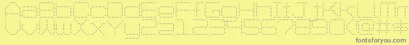 Шрифт SpotMatrix – серые шрифты на жёлтом фоне