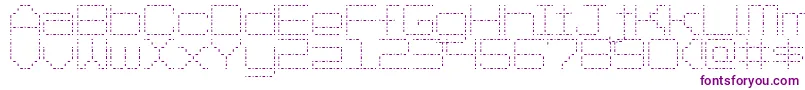 フォントSpotMatrix – 紫色のフォント