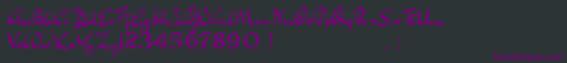 BluelminKisaburoFree Font – Purple Fonts on Black Background
