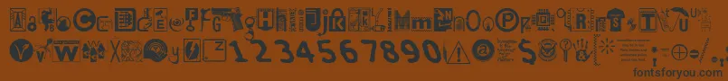 Insecuri Font – Black Fonts on Brown Background