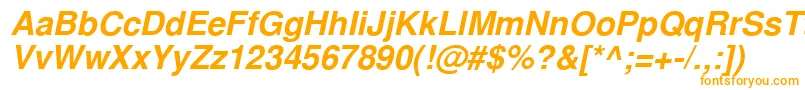 フォントNimbussanlcyBoldItalic – オレンジのフォント
