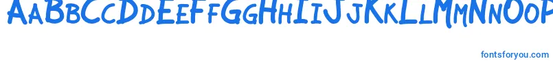 JcaguirrepLibre Font – Blue Fonts on White Background