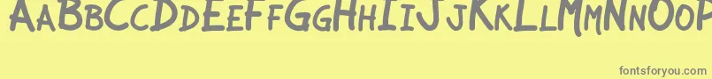 JcaguirrepLibre Font – Gray Fonts on Yellow Background