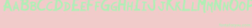 JcaguirrepLibre Font – Green Fonts on Pink Background