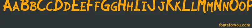 JcaguirrepLibre Font – Orange Fonts on Black Background