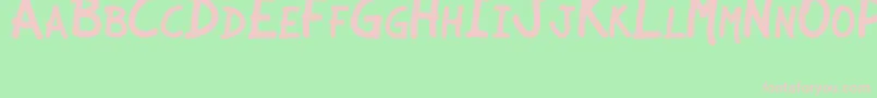 JcaguirrepLibre Font – Pink Fonts on Green Background