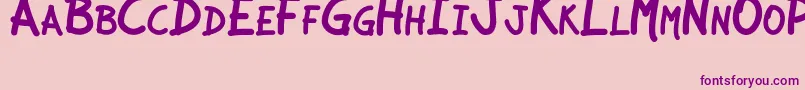JcaguirrepLibre Font – Purple Fonts on Pink Background