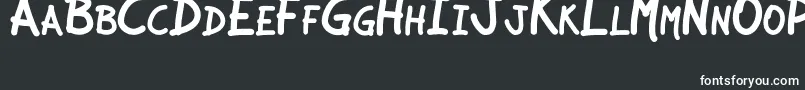 JcaguirrepLibre Font – White Fonts on Black Background