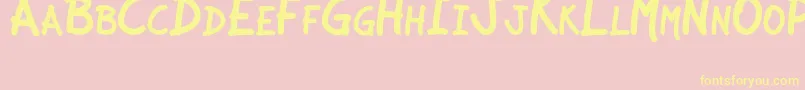 JcaguirrepLibre Font – Yellow Fonts on Pink Background