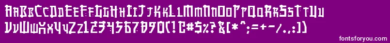 MangaNormal Font – White Fonts on Purple Background