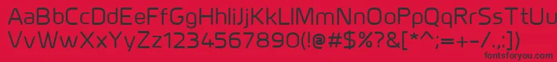 MillarMedium Font – Black Fonts on Red Background