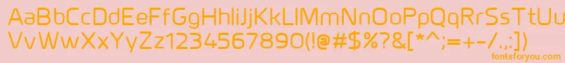 MillarMedium Font – Orange Fonts on Pink Background