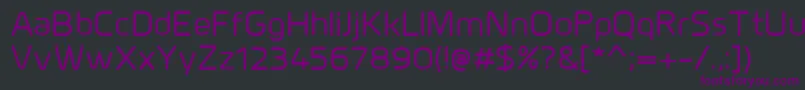 MillarMedium Font – Purple Fonts on Black Background