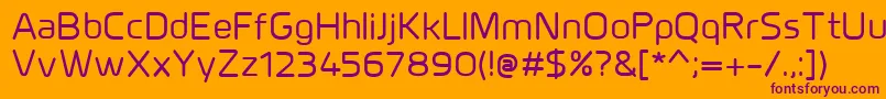 MillarMedium Font – Purple Fonts on Orange Background