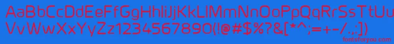 MillarMedium Font – Red Fonts on Blue Background