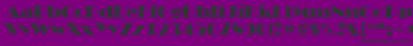 BroadStreetNormal Font – Black Fonts on Purple Background