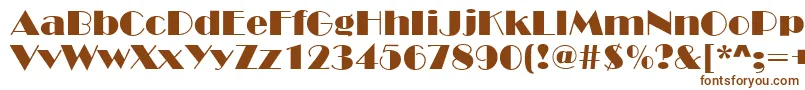 Шрифт BroadStreetNormal – коричневые шрифты на белом фоне