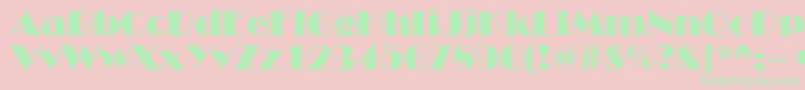 BroadStreetNormalフォントについての詳細 フォントBroadStreetNormal – ピンクの背景に緑の文字