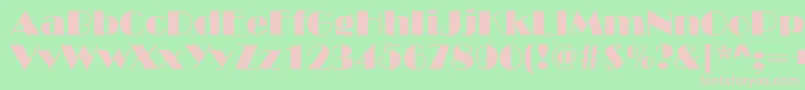 BroadStreetNormal Font – Pink Fonts on Green Background