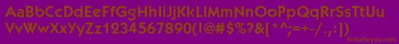 KabobBold Font – Brown Fonts on Purple Background