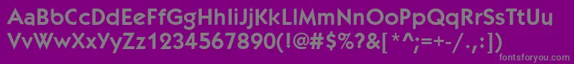 KabobBold Font – Gray Fonts on Purple Background