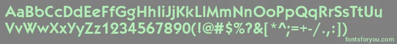 KabobBold Font – Green Fonts on Gray Background