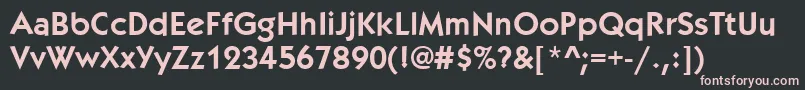 KabobBold Font – Pink Fonts on Black Background