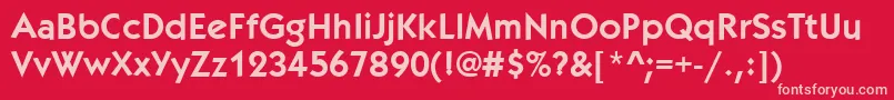 フォントKabobBold – 赤い背景にピンクのフォント