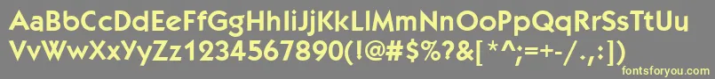 KabobBold Font – Yellow Fonts on Gray Background
