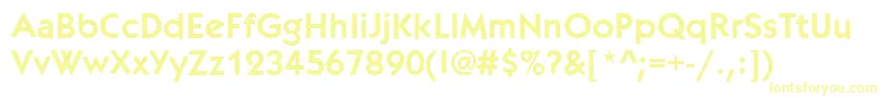 フォントKabobBold – 黄色のフォント
