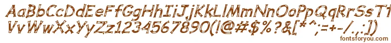 DalmataDreamBoldItalic Font – Brown Fonts