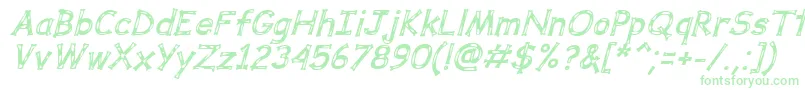 DalmataDreamBoldItalic Font – Green Fonts