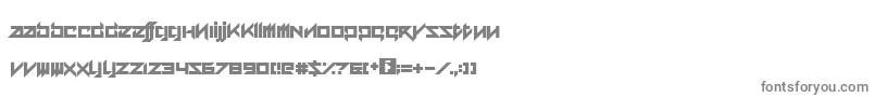 フォントAceAdventure – 白い背景に灰色の文字