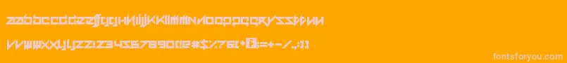 Шрифт AceAdventure – розовые шрифты на оранжевом фоне