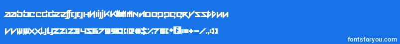 AceAdventure Font – White Fonts on Blue Background