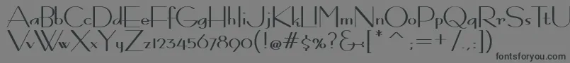 BernardoModaContrast Font – Black Fonts on Gray Background