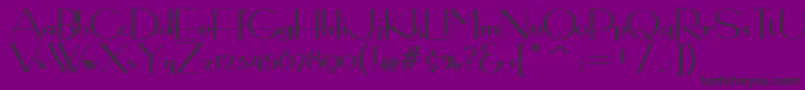 BernardoModaContrast Font – Black Fonts on Purple Background