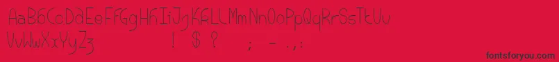 Bouddhamoon Font – Black Fonts on Red Background