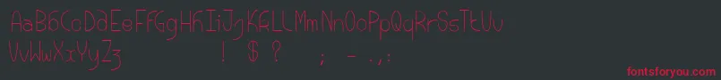 Bouddhamoon Font – Red Fonts on Black Background