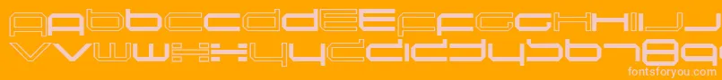 Шрифт Inductio – розовые шрифты на оранжевом фоне
