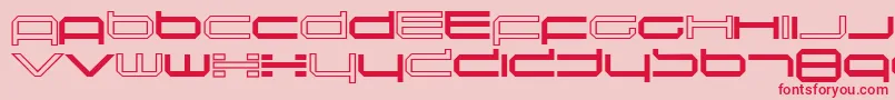 Inductio Font – Red Fonts on Pink Background