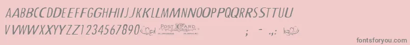 Cfoldphotographcredit Font – Gray Fonts on Pink Background