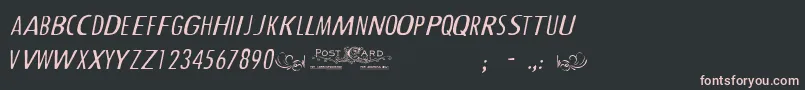 Cfoldphotographcredit Font – Pink Fonts on Black Background