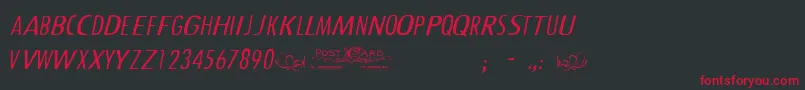 Cfoldphotographcredit Font – Red Fonts on Black Background