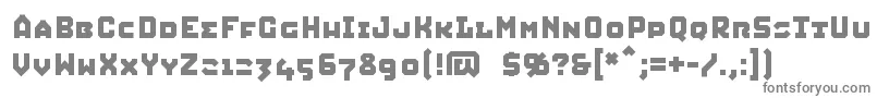 SquidCaps Font – Gray Fonts on White Background