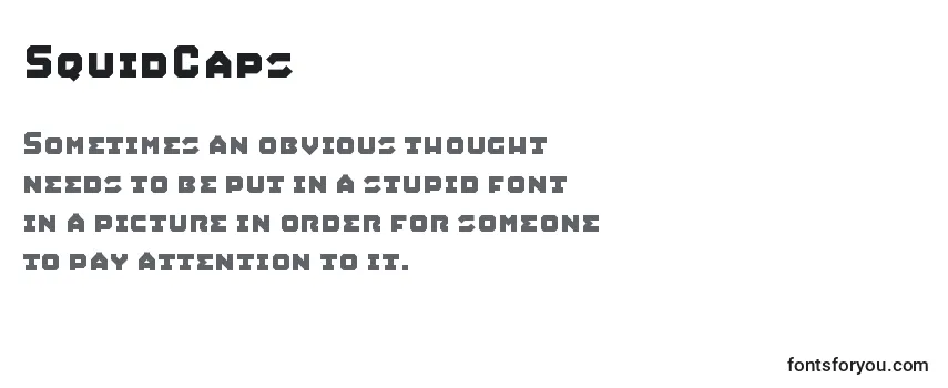 Review of the SquidCaps Font