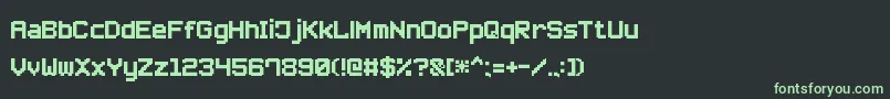 fuente SmallPixel7 – Fuentes Verdes Sobre Fondo Negro