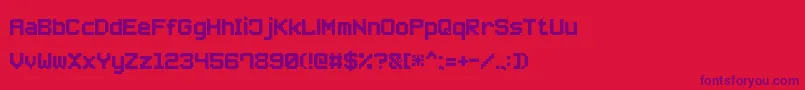 fuente SmallPixel7 – Fuentes Moradas Sobre Fondo Rojo