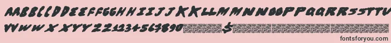 Brohugs Font – Black Fonts on Pink Background